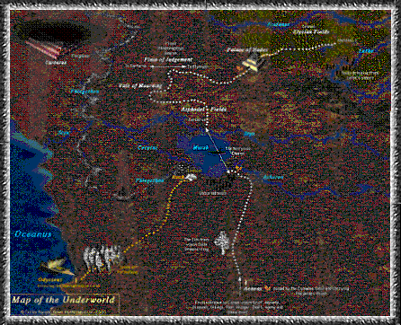 Полная карта подземного мира аида