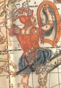 Созвездие Ориона. Атлас Гевелия. Южное полушарие