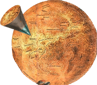 Карта Венеры - изображение второго полушария